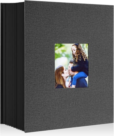 Fotoboek voor 10 x 15 cm Foto's - 1000 Foto's Opslag - Luxe Linnen Album voor Horizontale en Verticale Afbeeldingen
