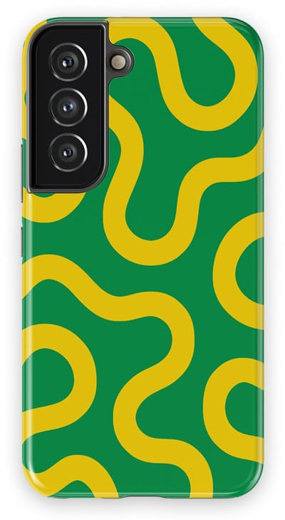 DripCase Motion Flow Tough Hoesje Samsung Galaxy S22 | Backcover met Mag | Trendy Design | Valbescherming | Reggae Flow