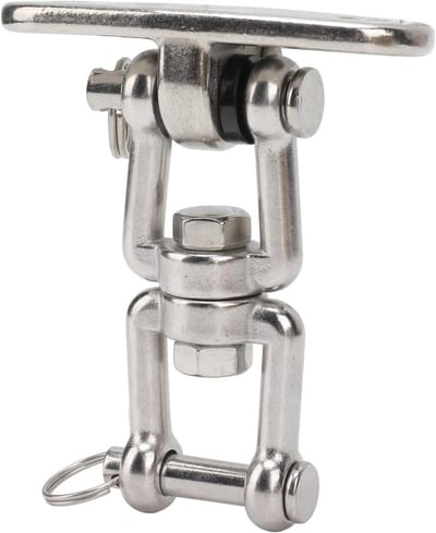 Ophangset Veranda Swing - Hangstoel Hardware - Ontspannen Buiten - 360 Graden Rotatie - Tot 500 Pond - Zilverkleurig