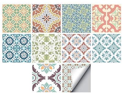 Allecto - Zelfklevende Tegelstickers voor Muur en Vloer - Set van 10 - 15 x 15 cm - Waterdicht en Verwijderbaar