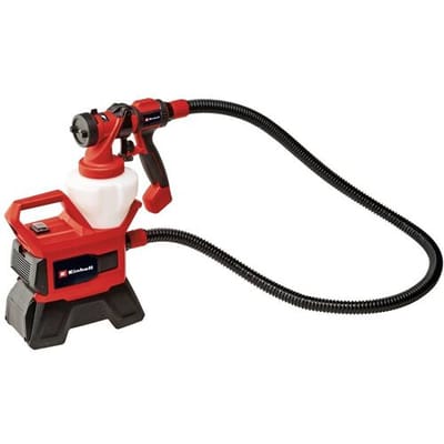 Einhell Accu Verfspuit TE-SY 18/90 Li Solo - Power X-Change - 18 V/Li-ion - Spuitcapaciteit: 1000 ml/min - Inhoudreservoir: 1200 ml - Max. viscositeit: 90 DIN-sec - Incl. 7-delige Accessoireset - Excl. accu en lader
