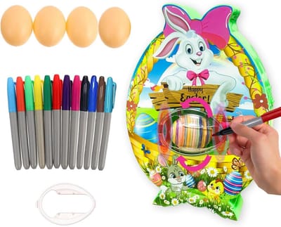 Eieren beschilderen machine met 8 kleurrijke markers - Doe-het-zelf decoratieset voor paaseieren