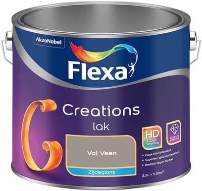 Flexa - Creations Lak Zijdeglans - Vol Veen - Mengverf - 2,5 L