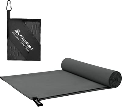 Microfibre Handdoek 200 x 100 cm - Lichtgewicht, Absorberend en Sneldrogend voor Sport, Gym, Yoga, Kamperen en Backpacken