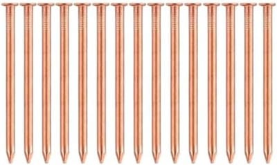 Koperen Nagels - Wortelmoordenaar Spikes - Stronk Verwijderen - Pure Koperen Spikes - 6 cm Lengte - Koperkleurig