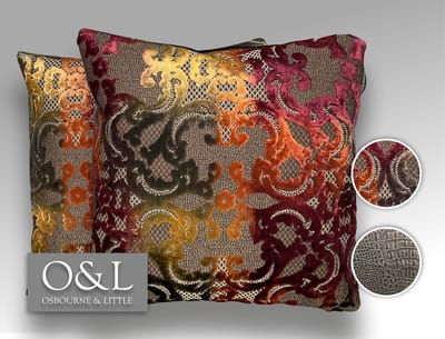 Osborne & Little - Kwaliteits sierkussens gemaakt van originele Osborne & Little - fluweel