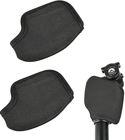 2 Stuks Zadelsteunen voor Geveerde Zadelpen - Nylon Bescherming en Vingerbescherming