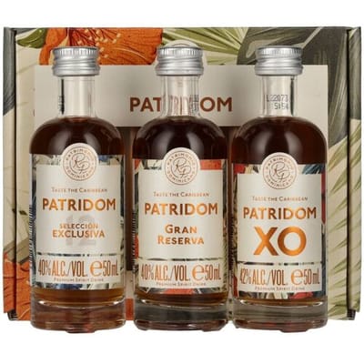 Patridom Ron Patridom Taste the Caribbean Set 40,7% Vol. 3x0,05l