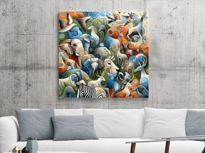 Kunstprint | Wanddecoratie | Dibond | 100 × 100 cm