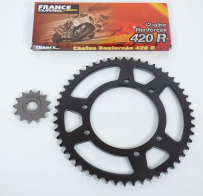 kit chaîne france uitrusting voor moto peugeot 50 xps 2004 à 2010 13 x 52 nieuw