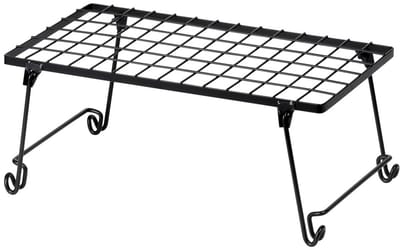 Keukenplank Metaal Zwart 36x22x15 cm 3 stuks - Plank voor Keuken - Keukenkast - Keukenrek - Kruidenrek - Kruidenhouder