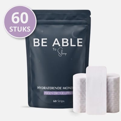 Be Able Hydraterende Mondtape – 60 Stuks – Mond Tape voor de Gevoelige Huid en Droge Lippen – Huidvriendelijk – Anti Snurk Mondpleisters – Mouth Tape – Beter Slapen