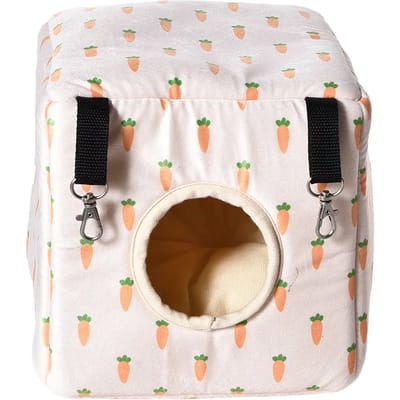 Hangmat van pluche voor knaagdieren Duvoplus Carrot