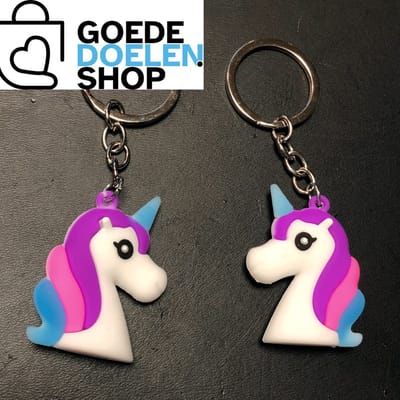 GoedeDoelen.Shop | Sleutelhanger Raisa | Eenhoorn | Unicorn | Sleutelhanger | Tashanger | Sleutelring | Cadeautje