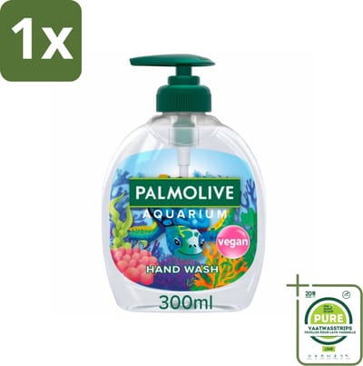 1 x Palmolive Handzeep Aquarium 300 ml - Handzeep - Natuurlijke Ingrediënten - Vegan - PH-neutraal - Zachte Reiniging