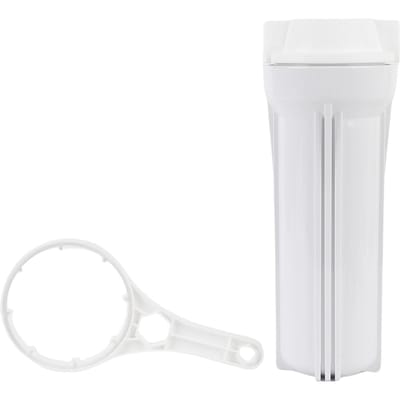 Kit de Boîtier RO 1/4 Pouce Boîtier de Filtre à Eau à Osmose Inverse Clé pour Filtration RO 10 Pouces