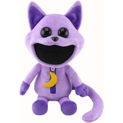 Lachende Miauw Lachende Beestjes Kattendutje Pluche Pop Lachende Beestjes Enge Dieren Serie Pluche Speelgoed Kattendutje Poppen Kinderen Speelgoed Cadeau Purple Cat 28CM 190g paars