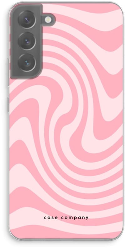 Case Company® - Hoesje geschikt voor Samsung Galaxy S22 Plus hoesje - Swirl Roos - Soft Cover Telefoonhoesje - Bescherming aan alle Kanten en Schermrand