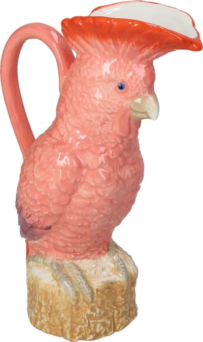 Vase Parrot Stoneware Multi 16.4x9.4x24.3cm