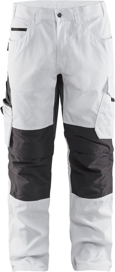 Blaklader Schilderswerkbroek met stretch 1095-1330 - Wit/Donkergrijs - C44