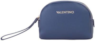 VALENTINO toilettas Fae Re Soft Cosmetic Case Blu donkerblauw