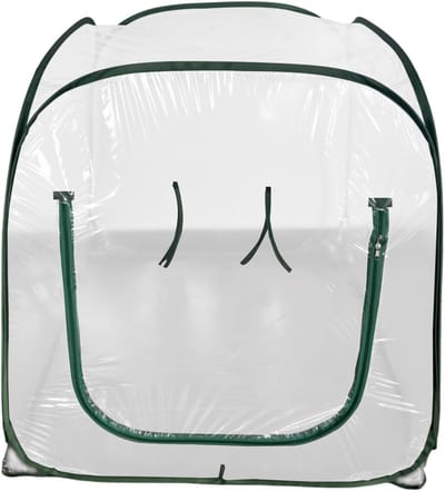 Mini Kas Buiten - Opvouwbare Plantenkap - Planten Beschermen - Gereedschapsloze Montage - 98x98x98 CM - Transparant