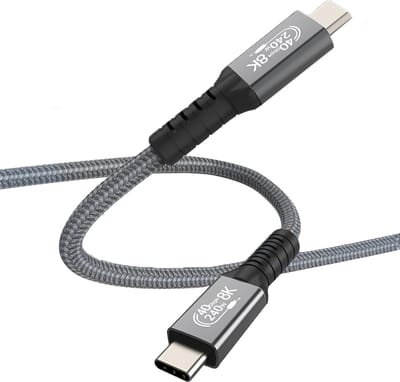 MMOBIEL USB4 Kabel 2m - 240W Oplaadkabel USB-C naar USB-C - 8K@60Hz - 40 Gbps Gegevensoverdracht