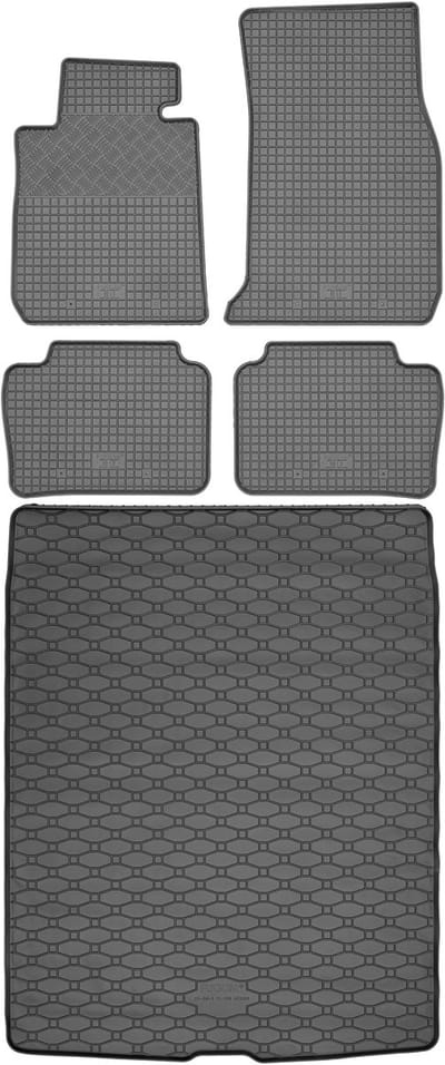 Rigum - Set Auto Vloermatten en Kofferbakmat - BMW 4 F32 Coupe - 10.2013-09.2020 - Zwart