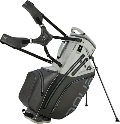 Big Max Aqua Hybrid 4- Waterdichte Golftas - Cartbag - Grijs Zwart