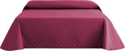 Belmarti Duo - Omkeerbare bedsprei 250 x 270 cm - Paars - Gerecycled polyester