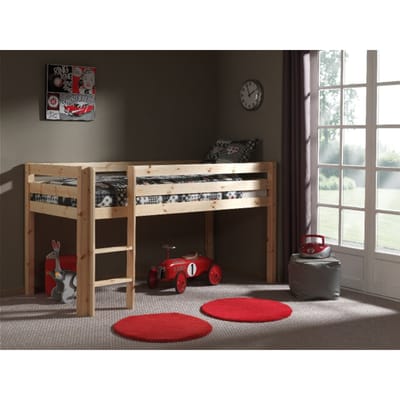 LUCEVI - Pino Halfhoogslaper met Ladder 90x200cm - Beige - H115CM