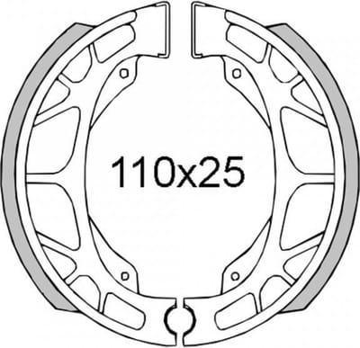 rms remschoen voor aprilia 50 scarabeo scooter 1993 tot 2005 Ø110x25mm nieuw