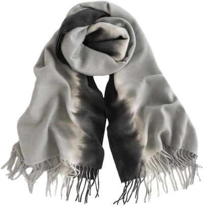 Dailygoods - Dailygoody - Wintersjaal - Warme damessjaal - Zwart - Thermische sjaal - Perfect voor koude nachten - 200 cm x 65 cm