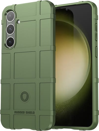MobyDefend Hoesje - Geschikt voor Samsung Galaxy S24 Plus (S24+) - Rugged Shield TPU Backcover - Groen