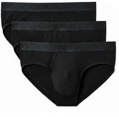 Calvin Klein HIP BRIEF UB1, 3 stuks, zwart, heren, S
