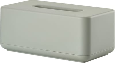 Zone Denmark Ume Tissuebox – Tissue Houder – Tissuedoos – Opbergdoos voor Tissues – Woonkamer en Badkamer Accessoires – Scandinavisch Design – Eucalyptus – 25,6 × 14 × 10,7 cm