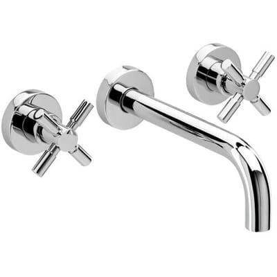 Herzbach STILO basin bridge mixer, 21 cm 14.959000.2.01