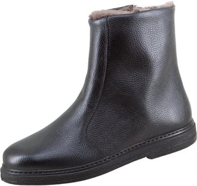 Jomos Casual schoenen Gevoerde zwarte laarzen met ritssluiting