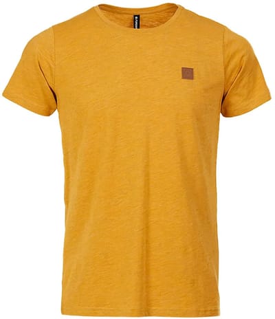 Fundango Jaggyy Structured T-shirt Met Korte Mouwen Geel XL Man