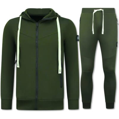 Trainingspak Heren - Huispak ICON - Joggingpak Heren Volwassenen - Tracksuit - 11765 - Groen