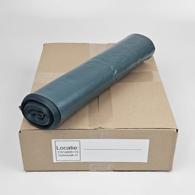 Afvalzak blauw – 266 liter – 10 rol á 10st. – 65x140cm