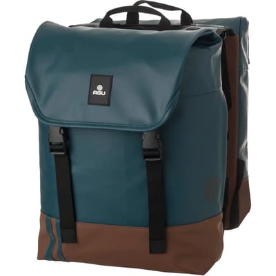 AGU DWR Urban - Dubbele Fietstas - 36L - Waterafstotend - Reflecterend - Groen - Bevestiging met bandjes
