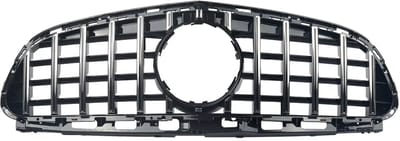 Voorbumper grille - GTR Stijl - Voor Mercedes W212 E-Klasse Sedan (2014-2016) - Chroom + Zwart - Auto Accessoires
