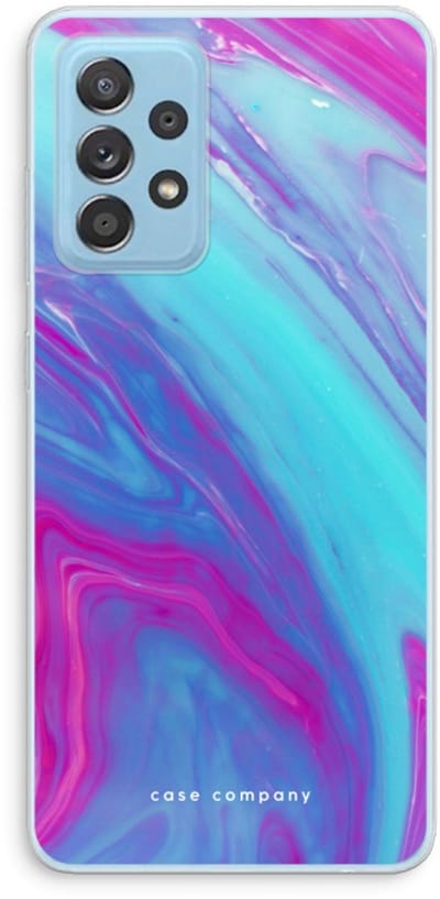 Case Company® - Hoesje geschikt voor Samsung Galaxy A73 hoesje - Zweverige regenboog - Soft Cover Telefoonhoesje - Bescherming aan alle Kanten en Schermrand