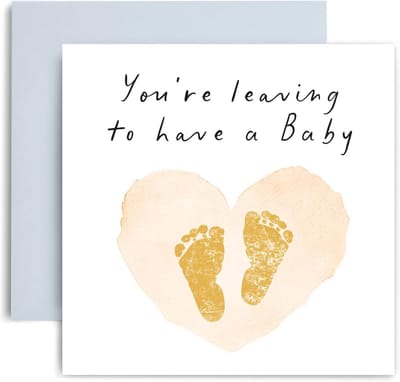 Grappige Aankondigingskaart Zwangerschap - Baby Is Onderweg - Lege Binnenkant