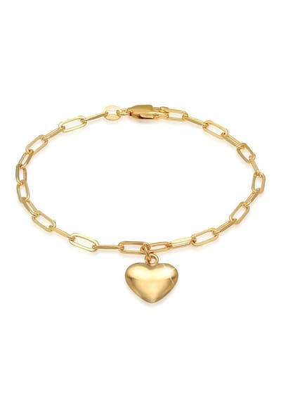 Elli - Armband - Dames Hart Liefde Links Ovale Trend in 925 Sterling Zilver - Dames