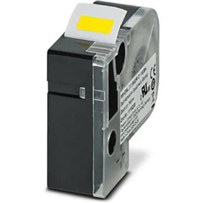 Phoenix Contact 1116203 MM-EML (17,5X8)R C1 YE/BK Etiketten voor thermotransferprinter Montagemethode: Plakken Markeringsvlak: 17.5 x 8 mm Aantal