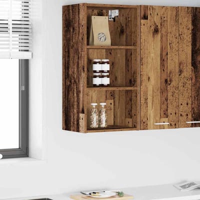 vidaXL - Hangkast - Oudhout - 40 - x - 29,5 - x - 80 - cm - Bewerkt - hout