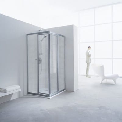 Koralle TwiggyTop swing door with fixed part, 75 x 90 x 185 cm V4107S1118A21