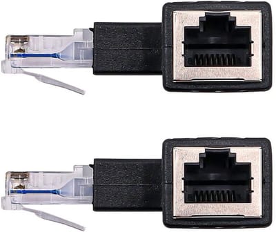 Allecto - Rj45 Male naar Female Adapter - Cat5e/Cat6 Ethernet